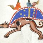 两幅欧洲14世纪的视觉系猎犬画